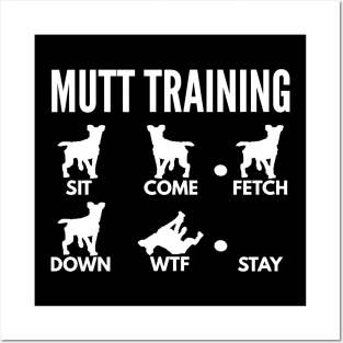 Mutt Training Mixed-Breed Dog Tricks Posters and Art